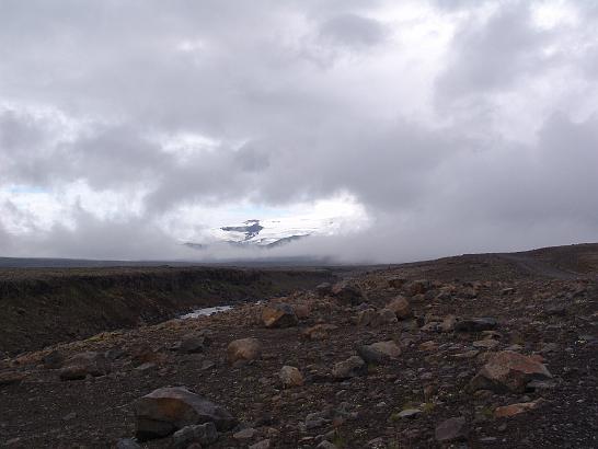 DSC06197.JPG - Kolem Húsafellu po 550 přes hory a kolem ledovců Langjokull a menšího Dorsijókull.